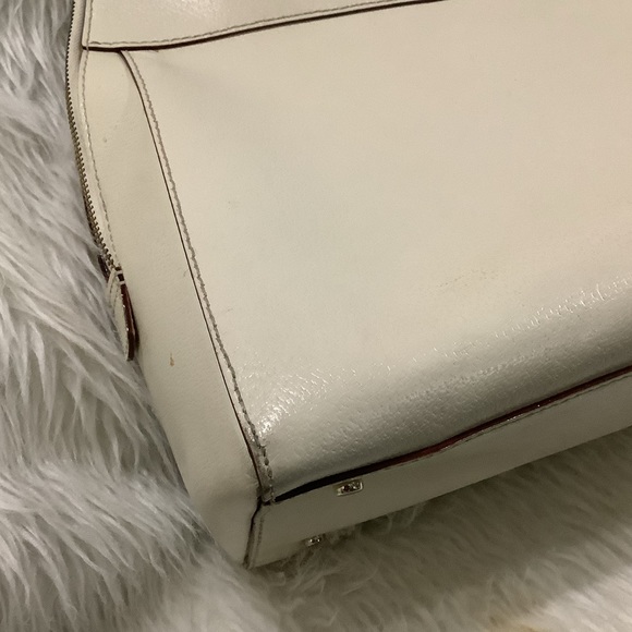 Kate Spade cream Large Dome Satchel shoulder purse - Picture 6 of 12